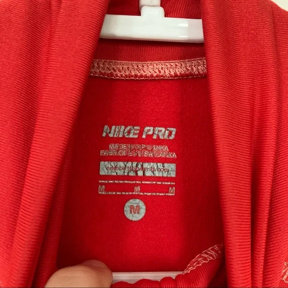 Nike Pro Dri Fit hot red Workout top - Picture 5 of 12
